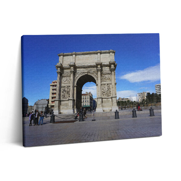 Vászonkép falra 80x60 Diadalív Marseille-ben Franciaországban