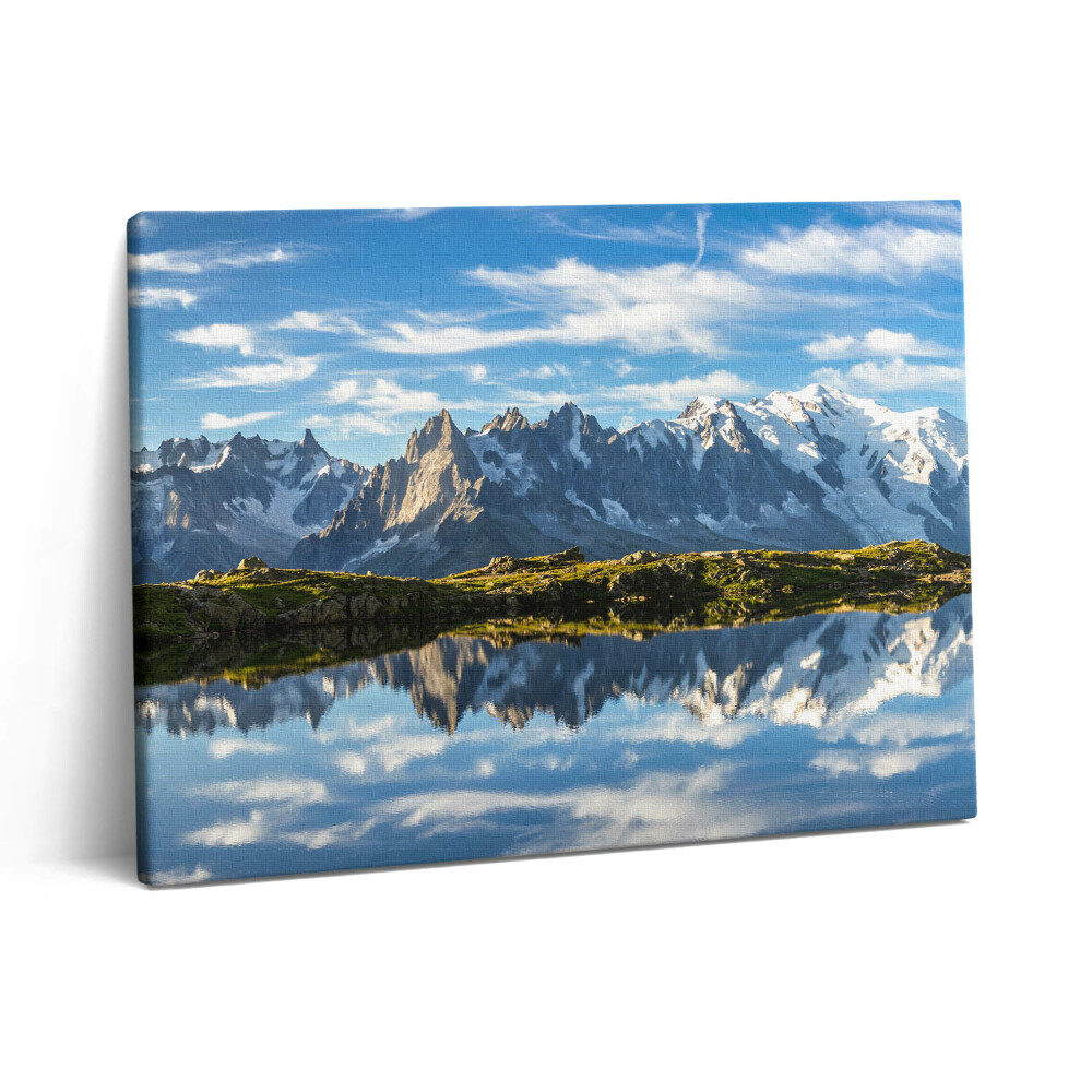 Vászonkép falra 80x60 Francia Alpok a Chamonix völgyében