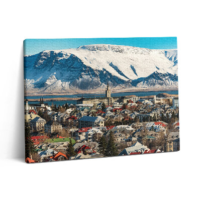 Vászonkép falra 80x60 Reykjavík látképe Izlandon