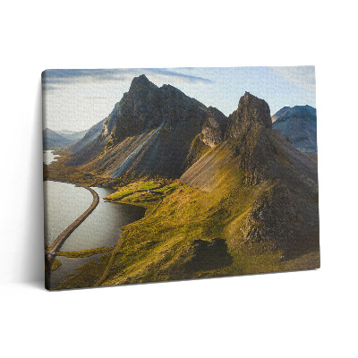 Vászonkép falra 80x60 Festői út Izlandról