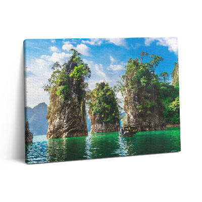 Vászonkép falra 80x60 A tó fáinak természete