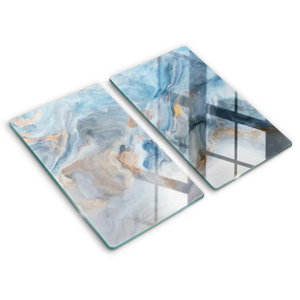 Tűzhelyvédő üveglap 2 darab Márvány textúra