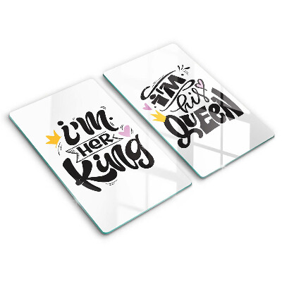 Tűzhelyvédő üveglap 2 darab Felirat, mondat