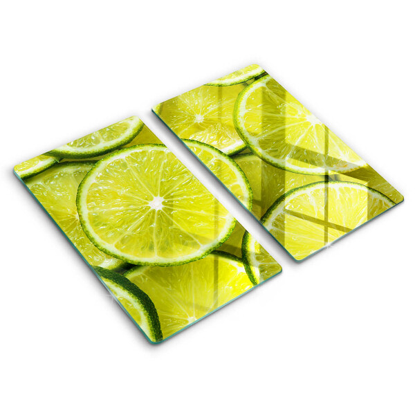 Tűzhelyvédő üveglap 2 sztuki Lime szeletek