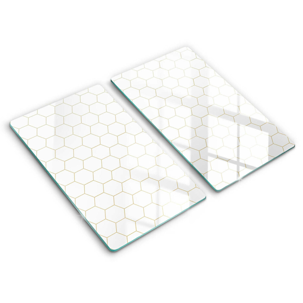 Tűzhelyvédő üveglap 2 darab Absztrakt minták