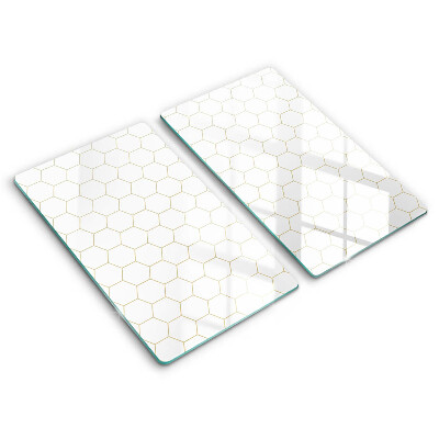 Tűzhelyvédő üveglap 2 darab Absztrakt minták