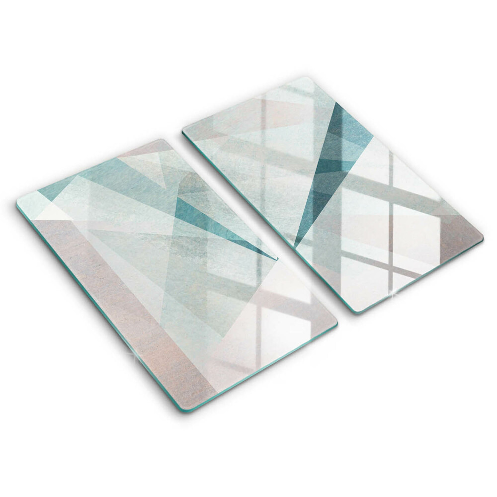 Tűzhelyvédő üveglap 2 darab Éles absztrakció