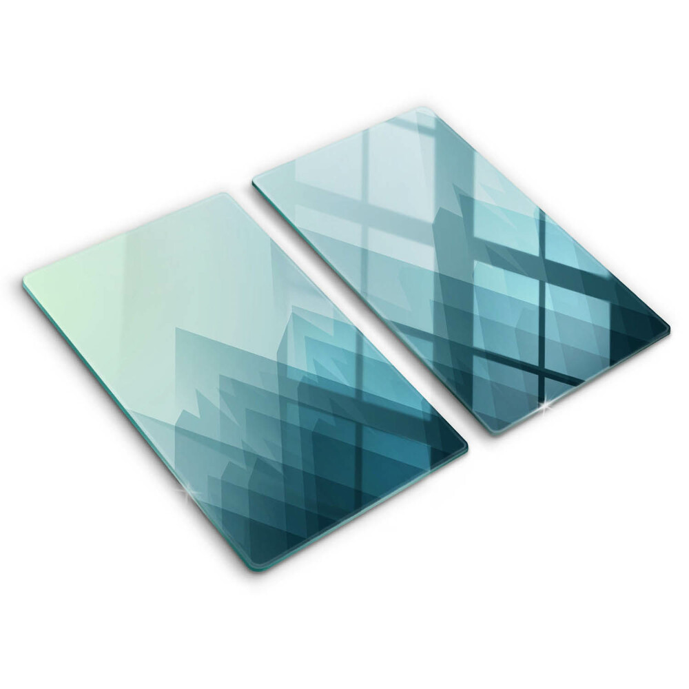 Tűzhelyvédő üveglap 2 darab Absztrakt hegyek