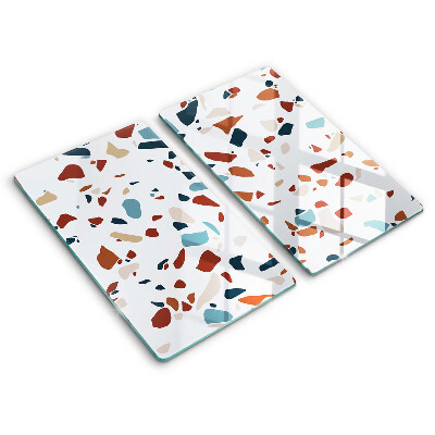 Tűzhelyvédő üveglap 2 darab Dekoratív kő