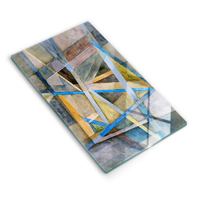 Tűzhelyvédő Festett vonalak absztrakció