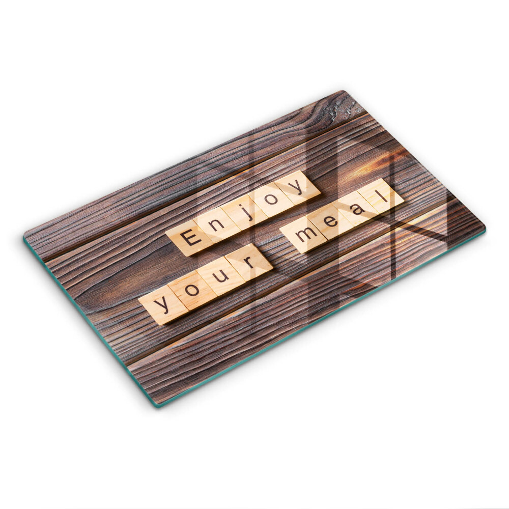 Tűzhely fedőlap Jó étvágyat felirat