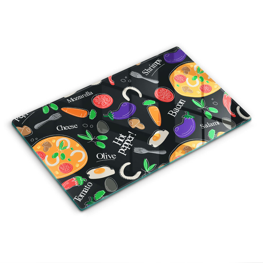 Tűzhely fedőlap Az étel illusztrációja