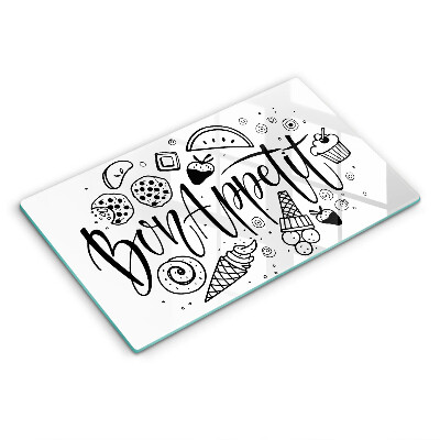 Tűzhely fedőlap Bon Appetit felirat