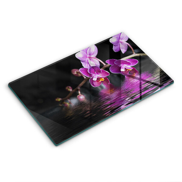 Tűzhely fedőlap Orchidea víz zen