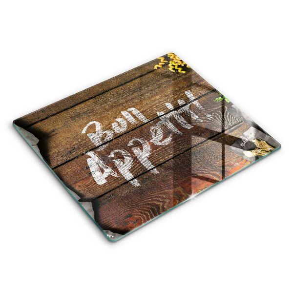 Főzőlap védő üveglap 60x52 cm Bon Appetit tábla felirat