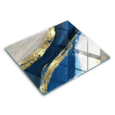 Főzőlap védő üveglap 60x52 cm Textúra arannyal