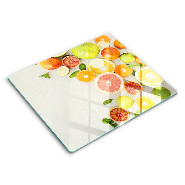 Főzőlap védő üveglap 60x52 cm Citrusfélék