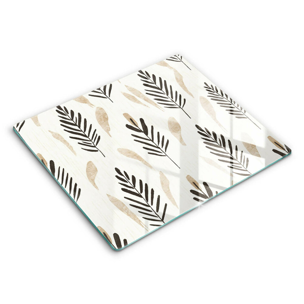 Főzőlap védő üveglap 60x52 cm Boho növények