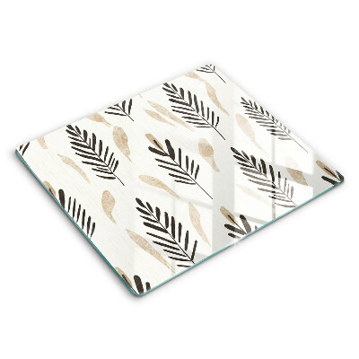 Főzőlap védő üveglap 60x52 cm Boho növények