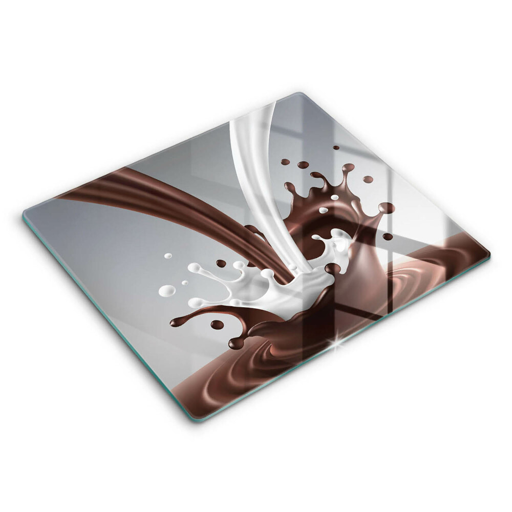 Főzőlap védő üveglap 60x52 cm Tej és csokoládé