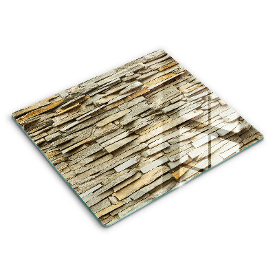 Főzőlap védő üveglap 60x52 cm Díszes kövek