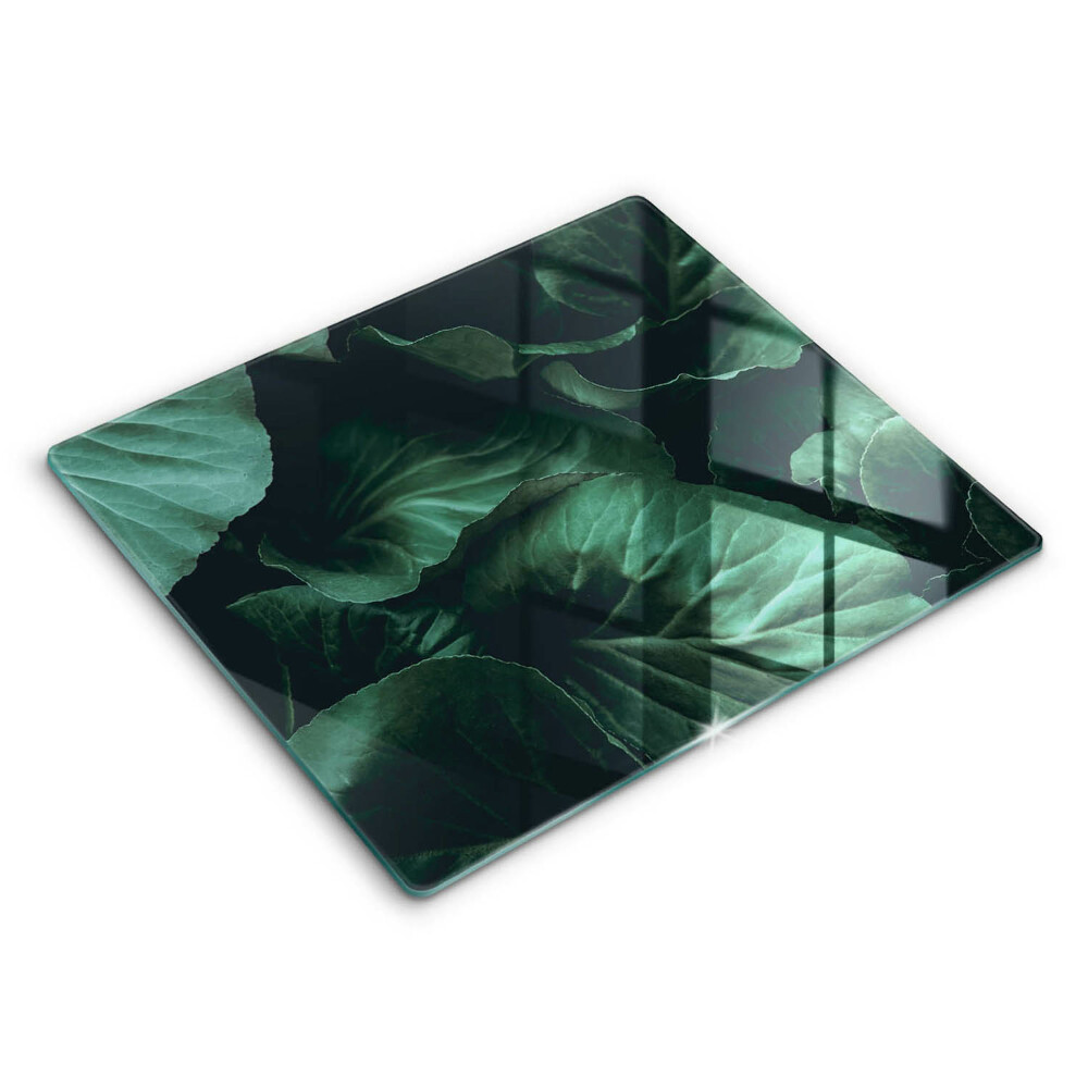 Főzőlap védő üveglap 60x52 cm Vad sötét levelek