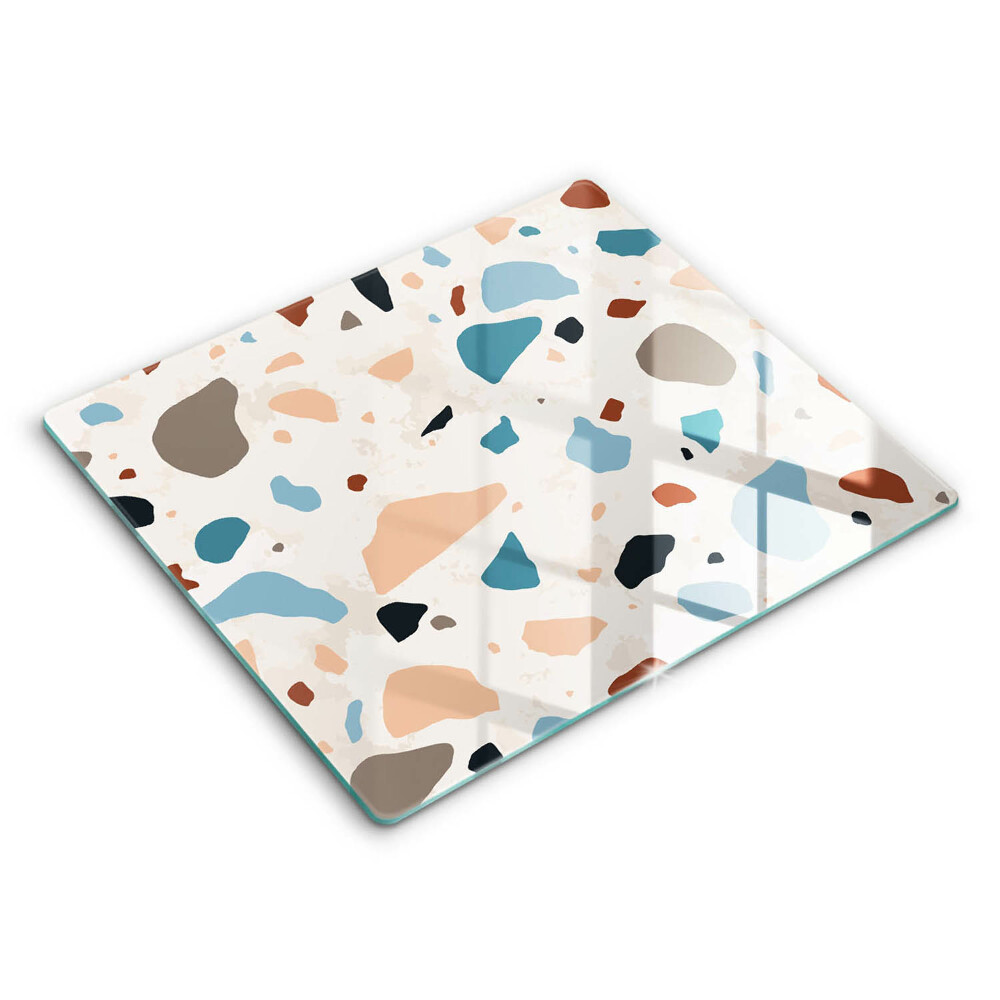 Főzőlap védő üveglap 60x52 cm Kő dekoratív kőedény