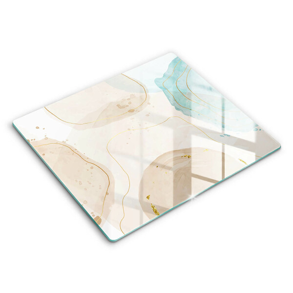 Főzőlap védő üveglap 60x52 cm Fényes boho formák