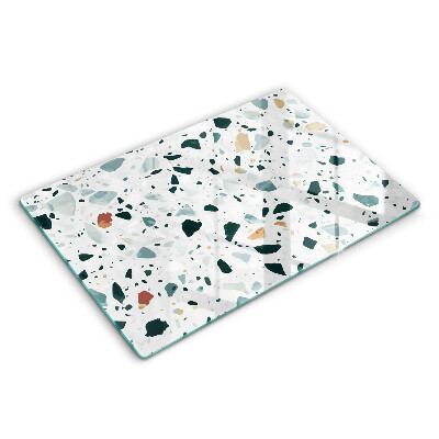 Üveg tűzhelyvédő 80x52 cm Fényes kőedények