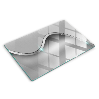 Üveg tűzhelyvédő 80x52 cm Fém absztrakt