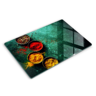 Üveg tűzhelyvédő 80x52 cm Keleti fűszerek