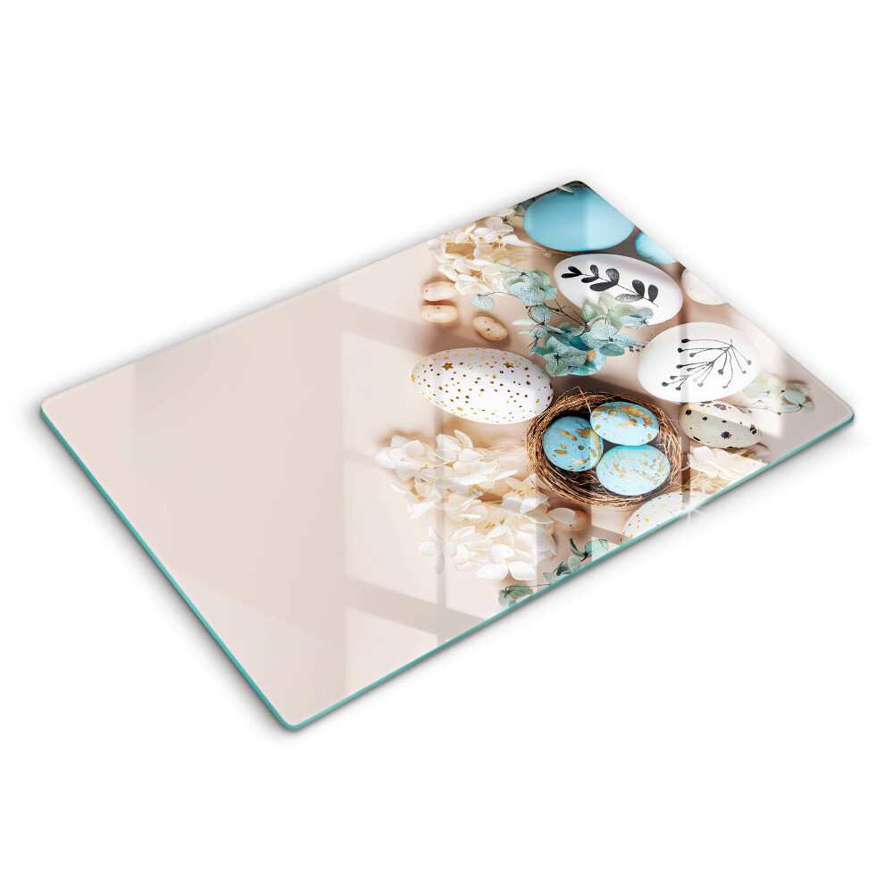 Üveg tűzhelyvédő 80x52 cm Húsvéti dekorációk