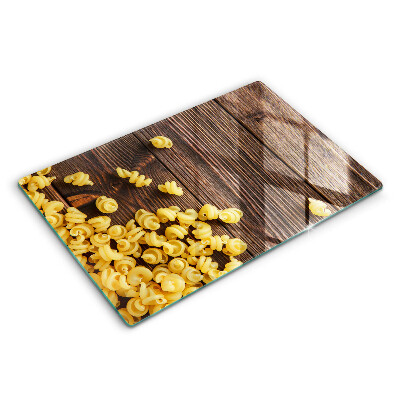 Üveg tűzhelyvédő 80x52 cm Tészta az asztalon