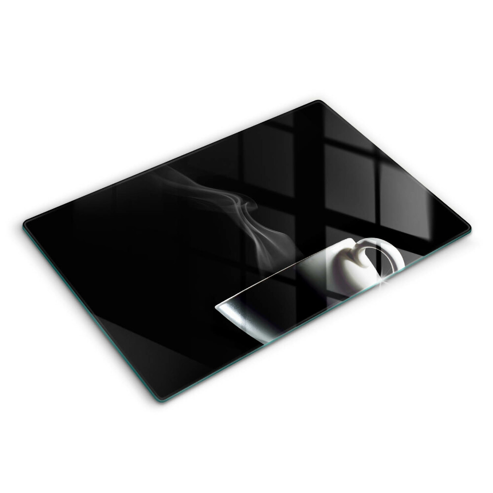 Üveg tűzhelyvédő 80x52 cm Csésze tea