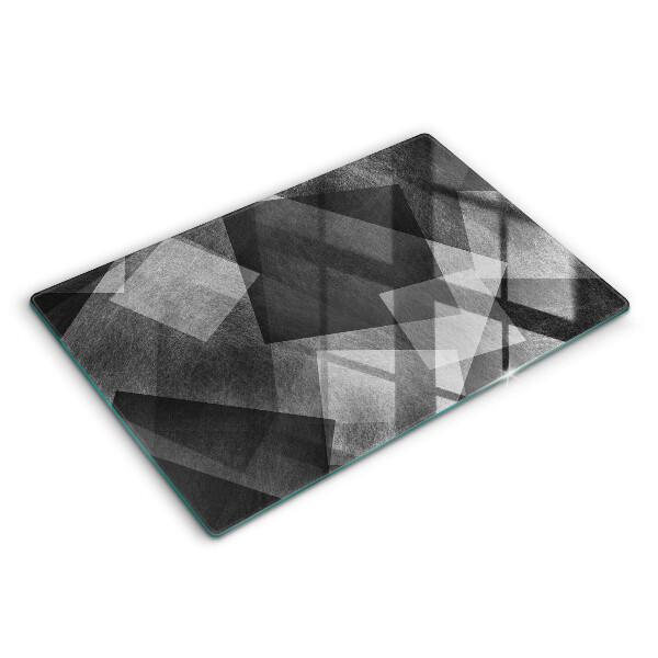 Üveg tűzhelyvédő 80x52 cm Geometrikus absztrakció
