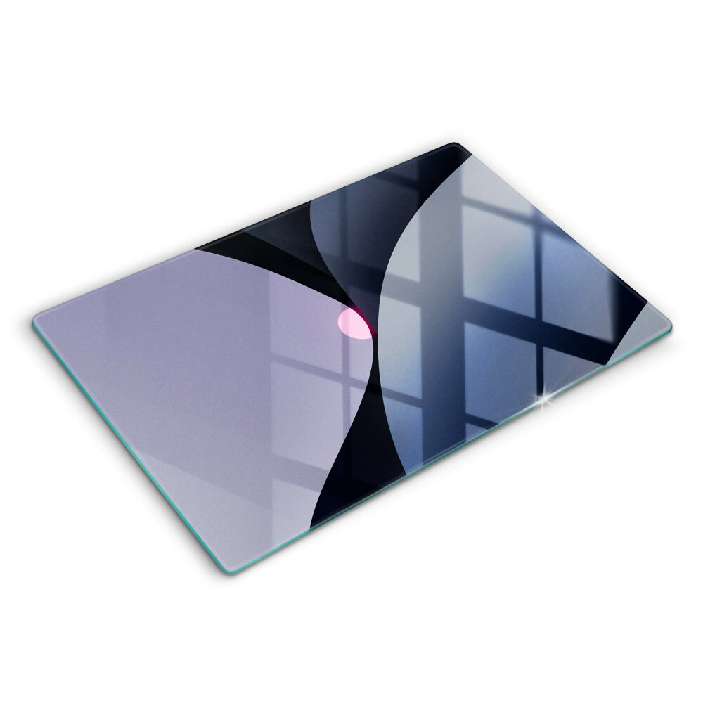 Üveg tűzhelyvédő 80x52 cm Absztrakt formák