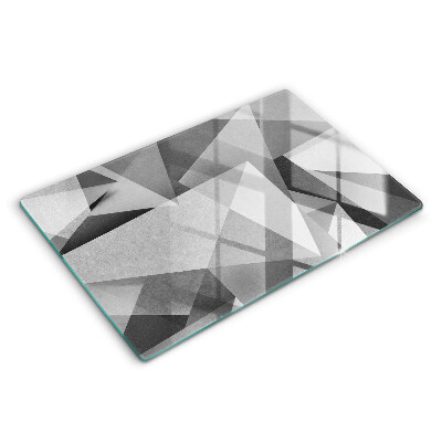 Üveg tűzhelyvédő 80x52 cm Konkrét éles absztrakció