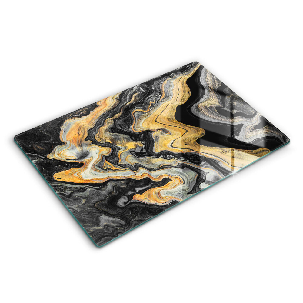 Üveg tűzhelyvédő 80x52 cm Absztrakt struktúra