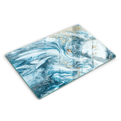 Üveg tűzhelyvédő 80x52 cm Szerkezet arannyal