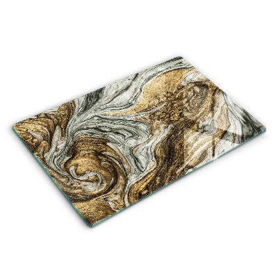 Üveg tűzhelyvédő 80x52 cm Gazdag absztrakció