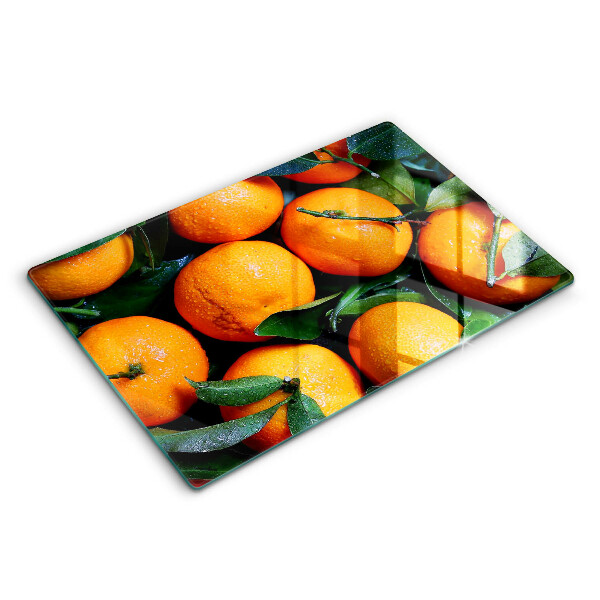 Üveg tűzhelyvédő 80x52 cm Narancs gyümölcs