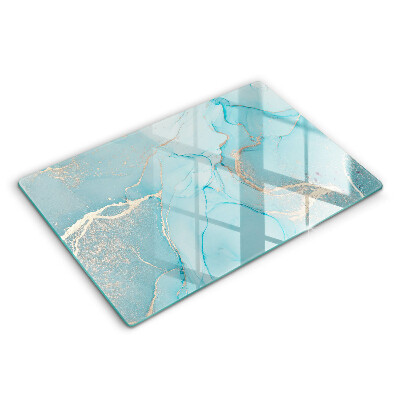 Üveg tűzhelyvédő 80x52 cm Absztrakt kő