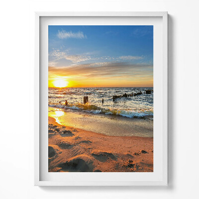 Kép keretben Napfelkelte a tenger felett