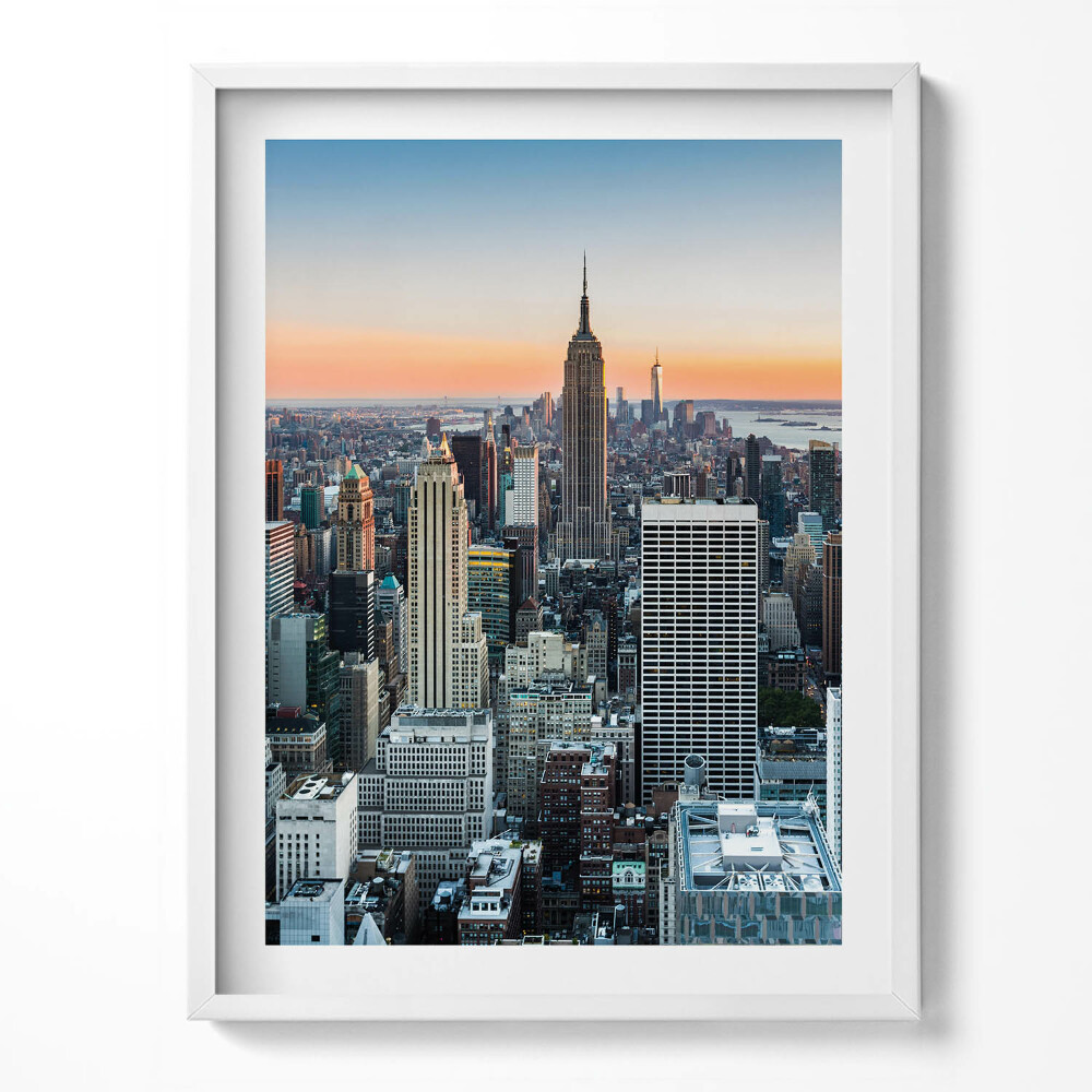 Keretezett kép New York építészetének látképe