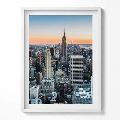 Keretezett kép New York építészetének látképe