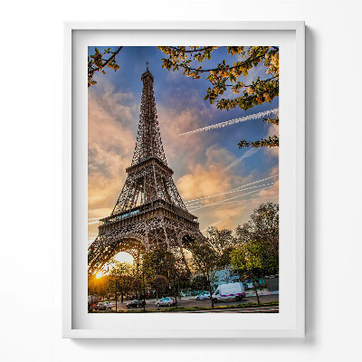 Keretezett kép Eiffel-torony Párizsban