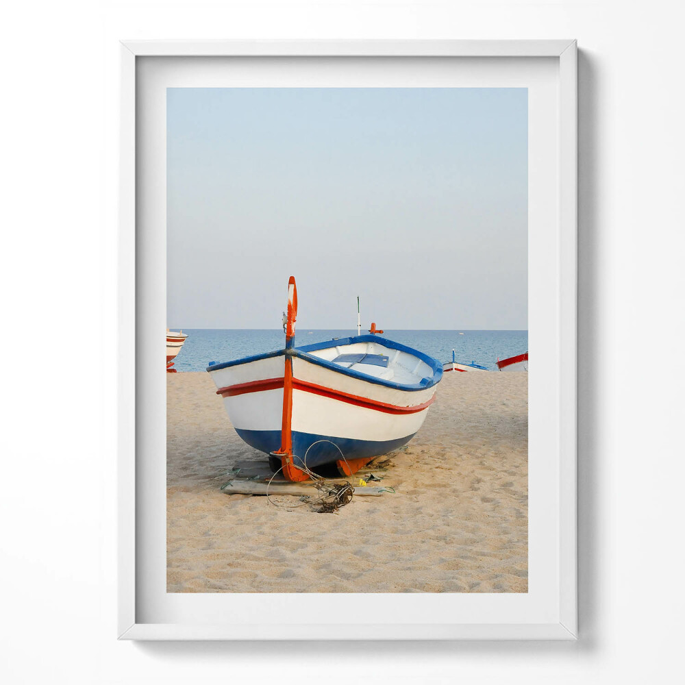 Keretezett kép Csónakok a tengerparton