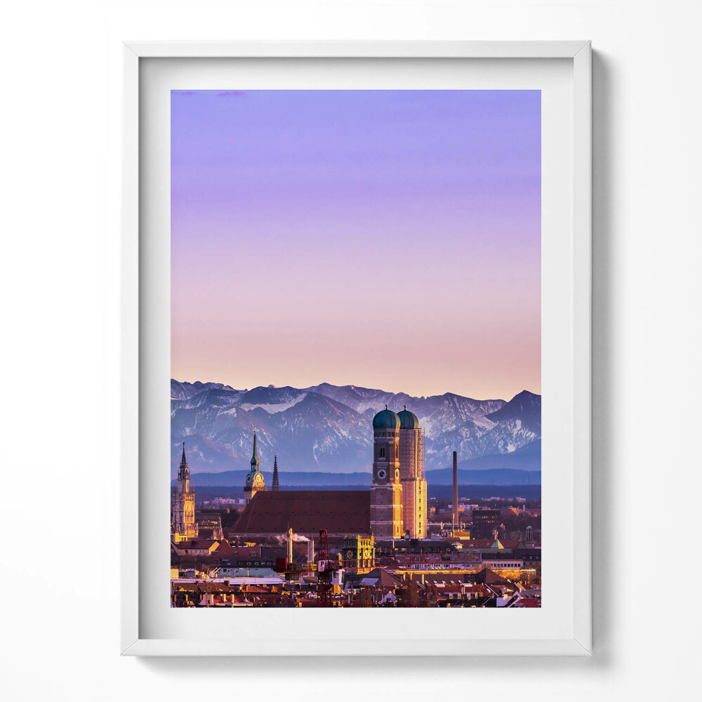 Keretezett kép Német Alpok Münchenben