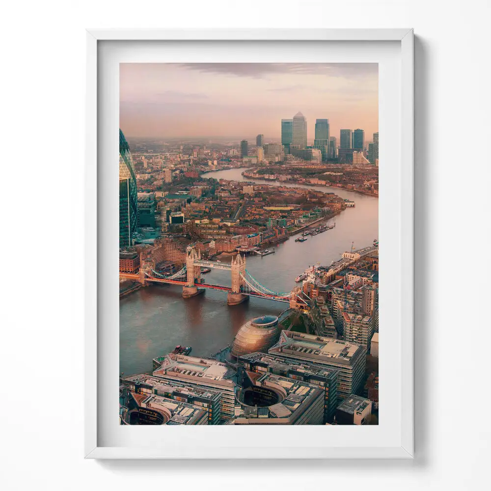 Keretezett kép London madártávlatból