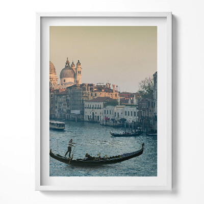 Keretezett kép Gondola Velencében - Olaszország